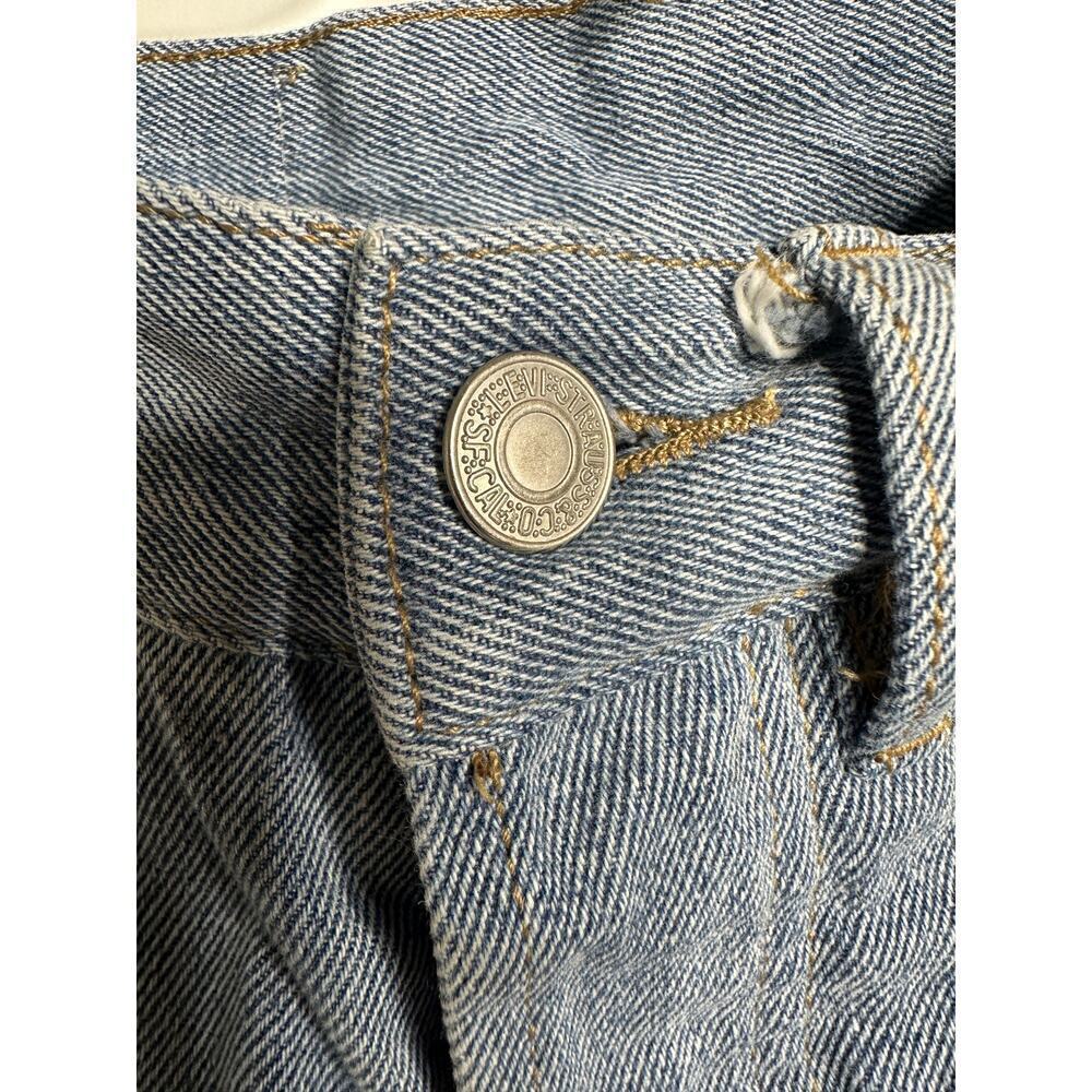 100% Authentic Levi's X Denim Tears Collab Men Blue Jean Size 30 x 30 Fly Button - Picture 7 of 16